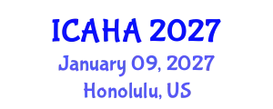 International Conference on Audiology and Hearing Aids (ICAHA) January 09, 2027 - Honolulu, United States