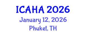 International Conference on Audiology and Hearing Aids (ICAHA) January 12, 2026 - Phuket, Thailand