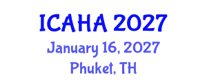 International Conference on Audiology and Hearing Aids (ICAHA) January 16, 2027 - Phuket, Thailand