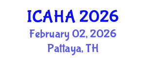 International Conference on Audiology and Hearing Aids (ICAHA) February 02, 2026 - Pattaya, Thailand