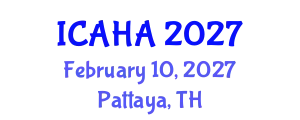 International Conference on Audiology and Hearing Aids (ICAHA) February 10, 2027 - Pattaya, Thailand