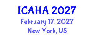 International Conference on Audiology and Hearing Aids (ICAHA) February 17, 2027 - New York, United States