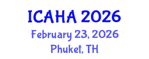 International Conference on Audiology and Hearing Aids (ICAHA) February 23, 2026 - Phuket, Thailand