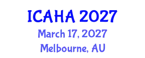 International Conference on Audiology and Hearing Aids (ICAHA) March 17, 2027 - Melbourne, Australia