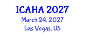 International Conference on Audiology and Hearing Aids (ICAHA) March 24, 2027 - Las Vegas, United States