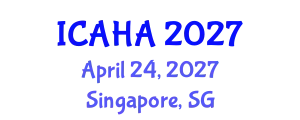 International Conference on Audiology and Hearing Aids (ICAHA) April 24, 2027 - Singapore, Singapore