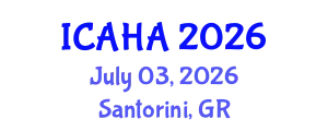 International Conference on Audiology and Hearing Aids (ICAHA) July 03, 2026 - Santorini, Greece