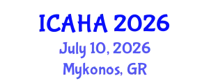 International Conference on Audiology and Hearing Aids (ICAHA) July 10, 2026 - Mykonos, Greece