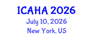 International Conference on Audiology and Hearing Aids (ICAHA) July 10, 2026 - New York, United States