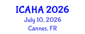 International Conference on Audiology and Hearing Aids (ICAHA) July 10, 2026 - Cannes, France