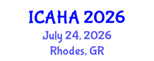 International Conference on Audiology and Hearing Aids (ICAHA) July 24, 2026 - Rhodes, Greece