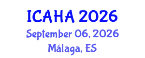 International Conference on Audiology and Hearing Aids (ICAHA) September 06, 2026 - Málaga, Spain