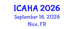 International Conference on Audiology and Hearing Aids (ICAHA) September 16, 2026 - Nice, France