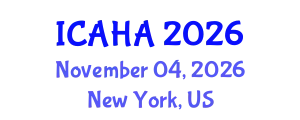 International Conference on Audiology and Hearing Aids (ICAHA) November 04, 2026 - New York, United States