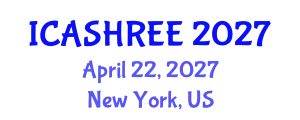 International Conference on Agriculture Science, Horticulture Research and Environment Engineering (ICASHREE) April 22, 2027 - New York, United States