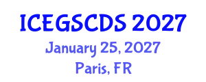 International Conference on e-Government, Smart Cities, and Digital Societies (ICEGSCDS) January 25, 2027 - Paris, France