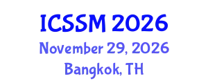 International Conference on Soil Science and Management (ICSSM) November 29, 2026 - Bangkok, Thailand