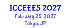International Conference on Civil, Environmental Engineering and Earth Sciences (ICCEEES) February 25, 2027 - Tokyo, Japan