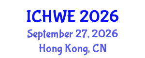 International Conference on Hydroinformatics and Water Engineering (ICHWE) September 27, 2026 - Hong Kong, China