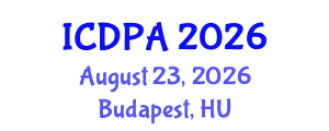 International Conference on Developmental Psychology and Adolescence (ICDPA) August 23, 2026 - Budapest, Hungary