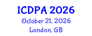 International Conference on Developmental Psychology and Adolescence (ICDPA) October 21, 2026 - London, United Kingdom