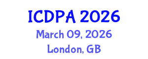 International Conference on Developmental Psychology and Adolescence (ICDPA) March 09, 2026 - London, United Kingdom