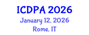 International Conference on Developmental Psychology and Adolescence (ICDPA) January 12, 2026 - Rome, Italy