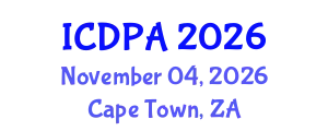 International Conference on Developmental Psychology and Adolescence (ICDPA) November 04, 2026 - Cape Town, South Africa