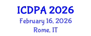 International Conference on Developmental Psychology and Adolescence (ICDPA) February 16, 2026 - Rome, Italy