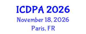 International Conference on Developmental Psychology and Adolescence (ICDPA) November 18, 2026 - Paris, France