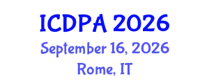 International Conference on Developmental Psychology and Adolescence (ICDPA) September 16, 2026 - Rome, Italy