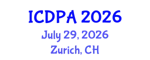 International Conference on Developmental Psychology and Adolescence (ICDPA) July 29, 2026 - Zurich, Switzerland