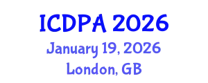 International Conference on Developmental Psychology and Adolescence (ICDPA) January 19, 2026 - London, United Kingdom