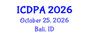 International Conference on Developmental Psychology and Adolescence (ICDPA) October 25, 2026 - Bali, Indonesia