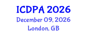 International Conference on Developmental Psychology and Adolescence (ICDPA) December 09, 2026 - London, United Kingdom