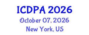 International Conference on Developmental Psychology and Adolescence (ICDPA) October 07, 2026 - New York, United States