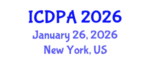 International Conference on Developmental Psychology and Adolescence (ICDPA) January 26, 2026 - New York, United States