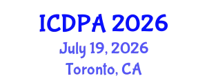 International Conference on Developmental Psychology and Adolescence (ICDPA) July 19, 2026 - Toronto, Canada