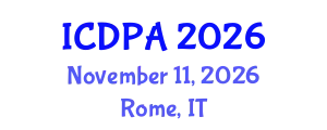 International Conference on Developmental Psychology and Adolescence (ICDPA) November 11, 2026 - Rome, Italy