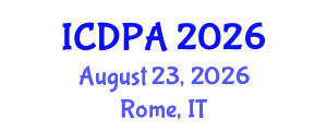 International Conference on Developmental Psychology and Adolescence (ICDPA) August 23, 2026 - Rome, Italy