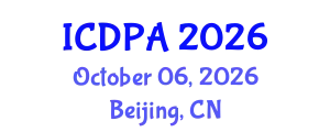 International Conference on Developmental Psychology and Adolescence (ICDPA) October 06, 2026 - Beijing, China