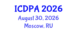 International Conference on Developmental Psychology and Adolescence (ICDPA) August 30, 2026 - Moscow, Russia