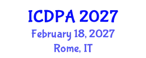International Conference on Developmental Psychology and Adolescence (ICDPA) February 18, 2027 - Rome, Italy