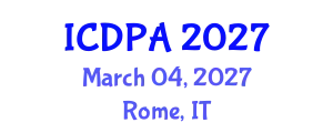 International Conference on Developmental Psychology and Adolescence (ICDPA) March 04, 2027 - Rome, Italy