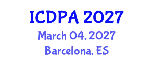 International Conference on Developmental Psychology and Adolescence (ICDPA) March 04, 2027 - Barcelona, Spain