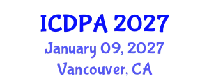 International Conference on Developmental Psychology and Adolescence (ICDPA) January 09, 2027 - Vancouver, Canada
