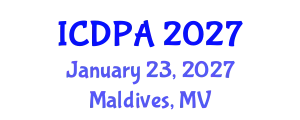 International Conference on Developmental Psychology and Adolescence (ICDPA) January 23, 2027 - Maldives, Maldives