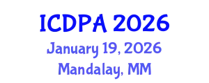 International Conference on Developmental Psychology and Adolescence (ICDPA) January 19, 2026 - Mandalay, Myanmar