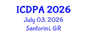 International Conference on Developmental Psychology and Adolescence (ICDPA) July 03, 2026 - Santorini, Greece