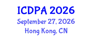 International Conference on Developmental Psychology and Adolescence (ICDPA) September 27, 2026 - Hong Kong, China